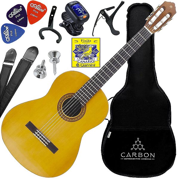 Kit Violão Acústico Nylon Yamaha C45 Natural Vx05