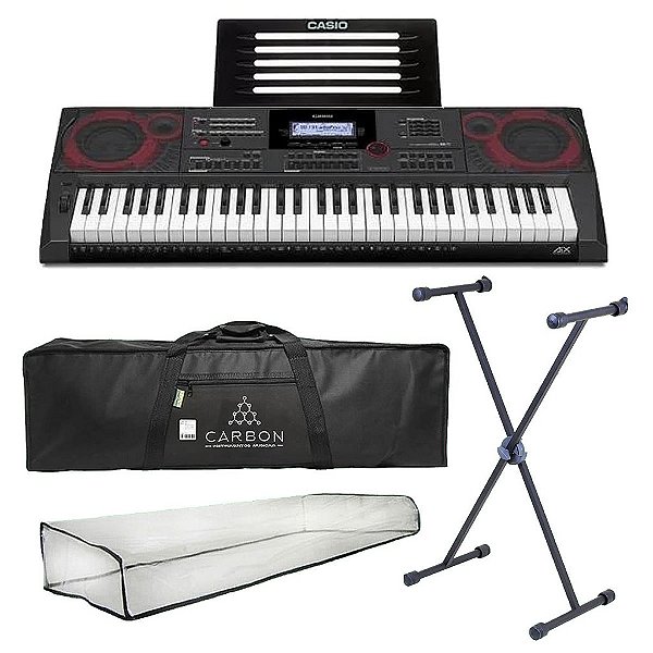 Kit Teclado Digital CASIO CT-X5000 Preto TX01
