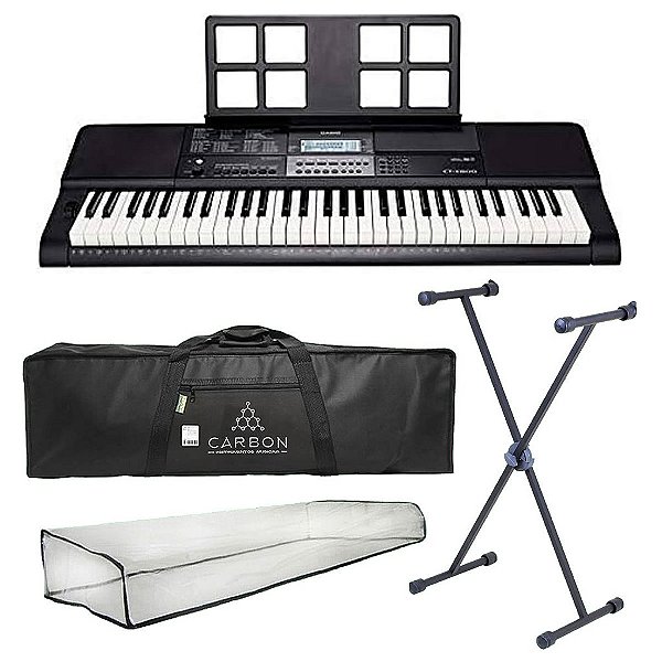 Kit Teclado Digital CASIO CT-X800 Preto TX01
