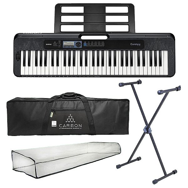 Kit Teclado Digital CT-S300 CASIO Preto TX01