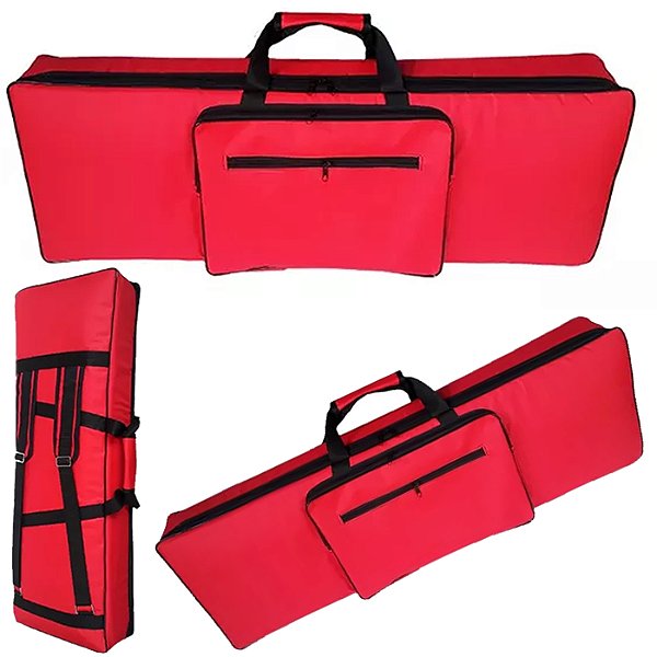 Capa Bag Para Controlador Arturia MK II 49 Teclas Nylon Vermelho