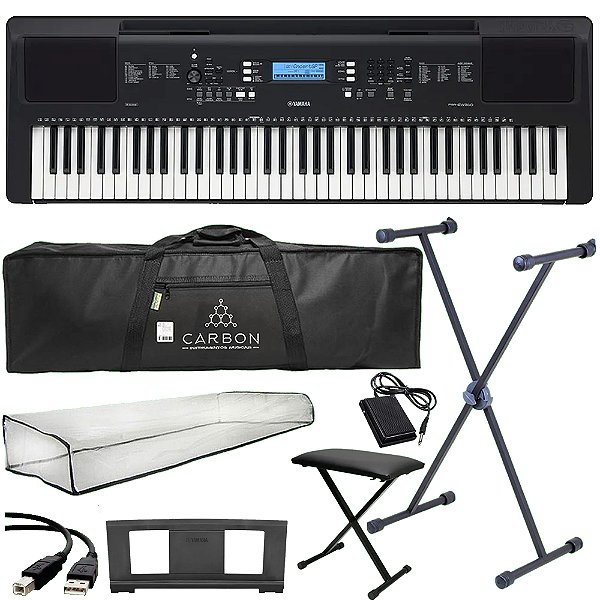 Kit Teclado Digital Yamaha Psr-ew310 Arranjador 76 Teclas Tx03