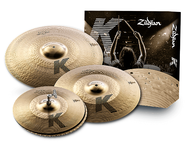 Kit de Pratos Zildjian K Custom Hybrid Series 14", 17", 21" KCH390