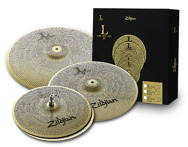 Kit de Pratos Zildjian Low Volume L80 14", 16", 18" LV468
