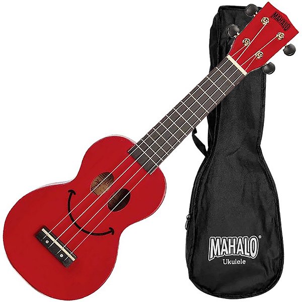 Ukulele Acústico Soprano Mahalo U-smile Vermelho VTR412