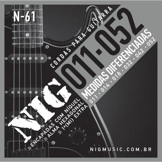 Encordoamento Para Guitarra .011 N61 NIG
