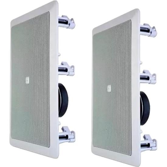 Conjunto de Arandelas Retangulares JBL 6W21RT - 6" 25W RMS em Branco (2 Peças)