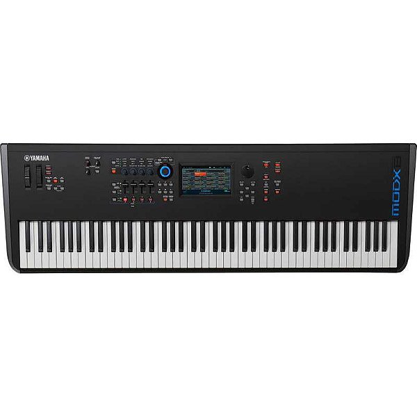 Teclado Sintetizador 88 Teclas Modx8 Com Fonte Preto Yamaha