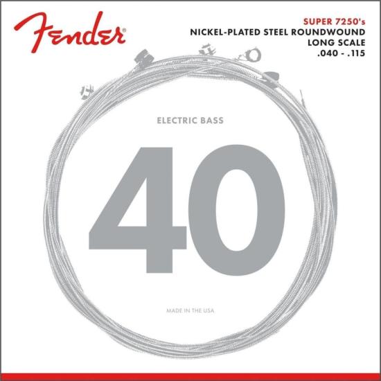 Encordoamento Fender .040 72505L Para Contrabaixo 5 Cordas Aço Niquelado
