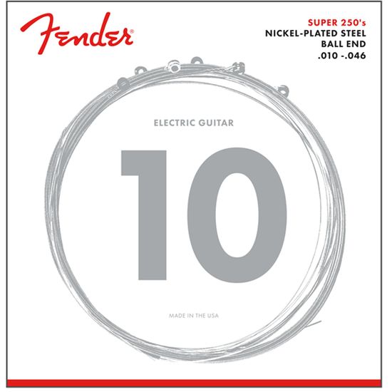 Encordoamento Fender .010 250R Para Guitarra Aço Niquelado