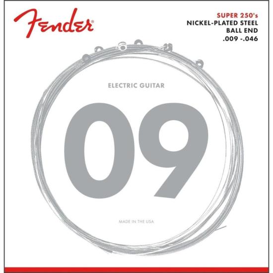 Encordoamento Fender .009 250Lr Para Guitarra Aço Niquelado