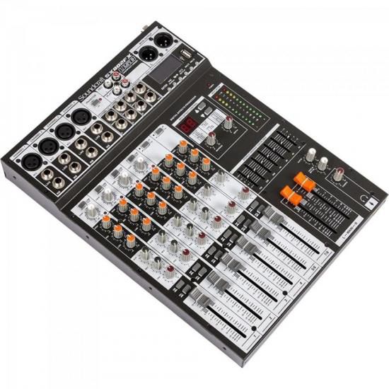 Mesa de Som Soundcraft SX802FX 8 Canais USB Preta