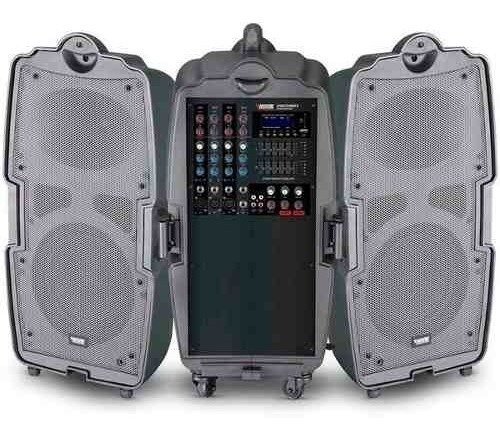 Caixa De Som Evod Streetsound Novik Par C/ Mesa De Som + Mic