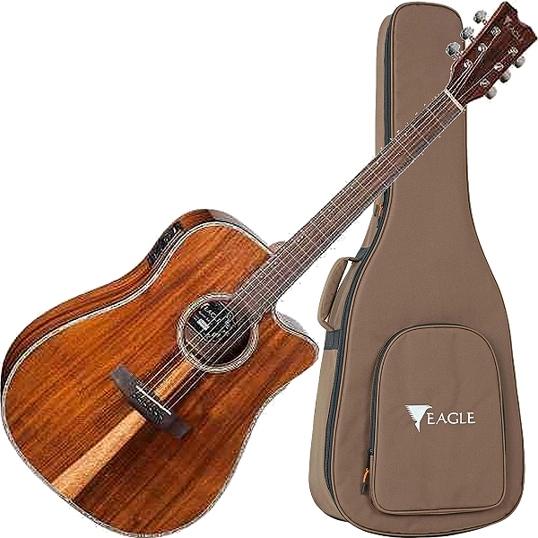 Violão Eletroacústico Eagle Cap Fishman Emd430ce Com Case