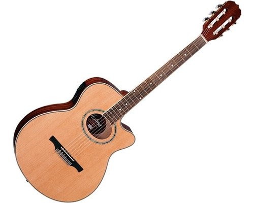 Violão Hofma  Eletroacústico Nylon Ye230 Natural C/ Afinador