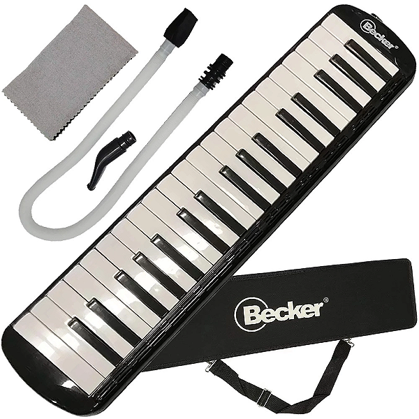 Escaleta Becker 37 Teclas C/ Acessórios Me37 Preto Completa