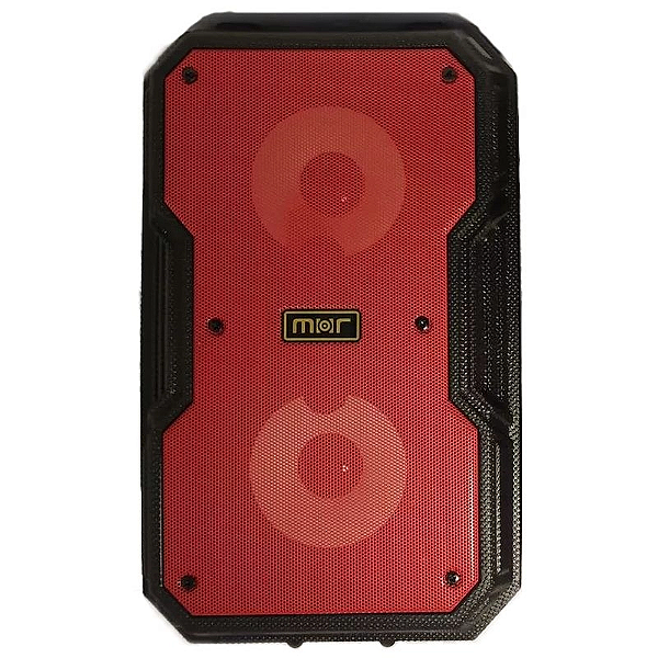 Caixa De Som Portátil Bluetooth Luz Led Mp3 Jhw Vermelho