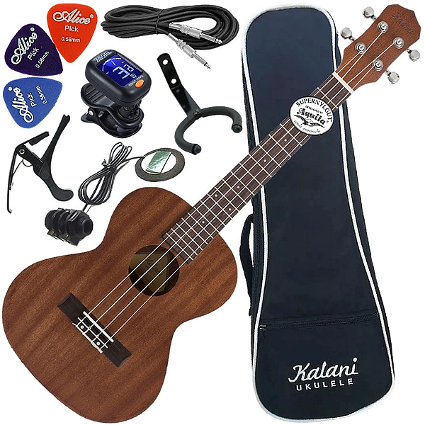 Kit Ukulele Eletroacústico Tenor Kalani Kal200 Tt + Bag