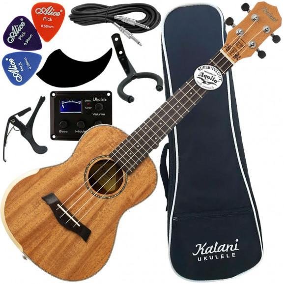 Kit Ukulele Elétrico Concerto 24 Mogno Kalani Kal400 Cm