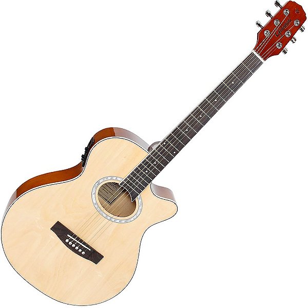 Violão Elétrico Giannini Gsf1d Natural Mini Jumbo Vtr298