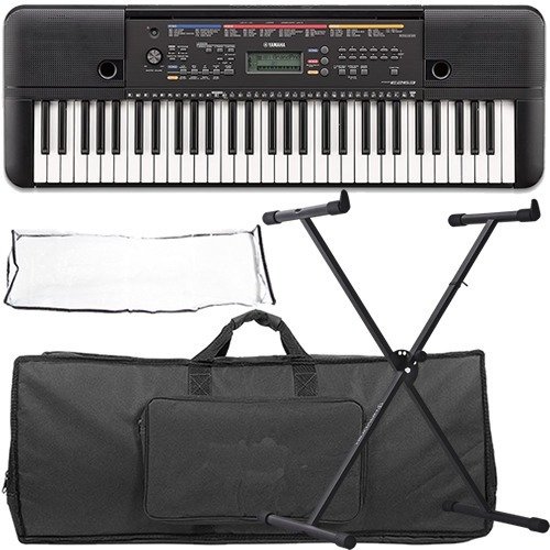 Kit Teclado Yamaha Arranjador 61 Teclas + Capa Psr-e263
