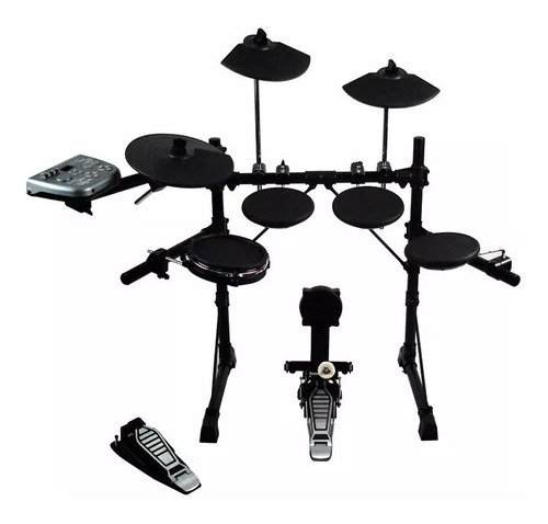 Bateria Eletrônica Digital Shelter Std92 Usb Baquetas Pedais
