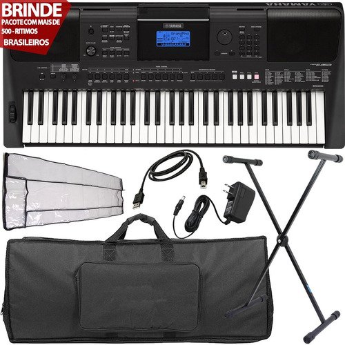 Kit Teclado 61 Teclas 758 Voz Psr-e453 Yamaha O F E R T A