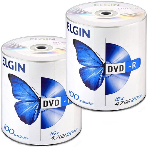 Kit 200 Dvd-r  4,7gb 16x 120min Elgin O F E R T A