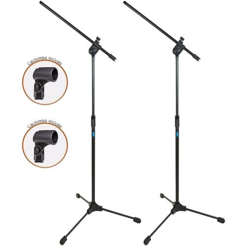 Kit 2 Pedestal Suporte Girafa Microfone Ask Tps C/ Cachimbo