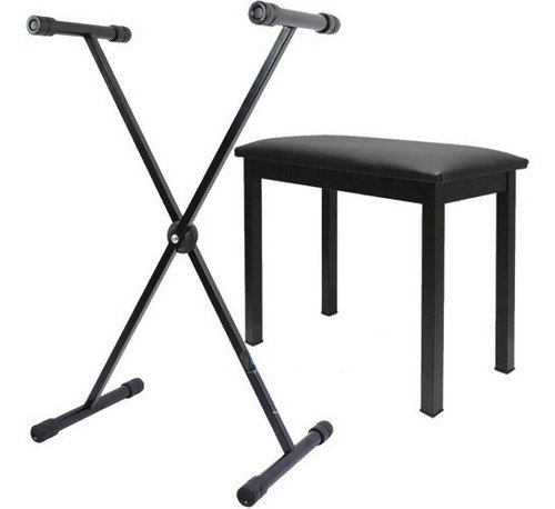 Suporte Para Teclado E Pianos Em X + Banco Estofado Envio24h