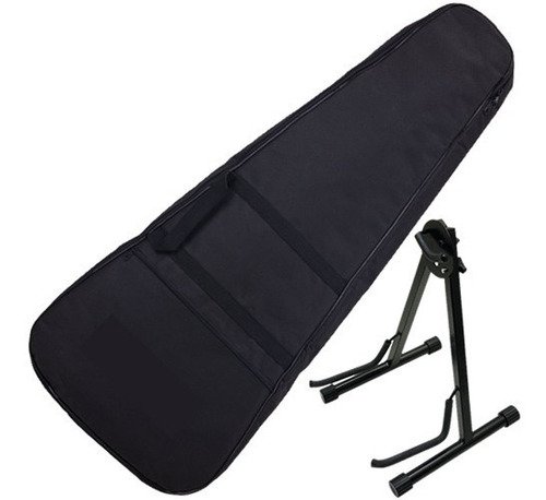 Kit Capa Violão Folk + Suporte Para Violão 4010 O F E R T A