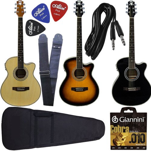 Kit Violão Elétrico Com Afinador Digital Px188 Phx Envio 24h