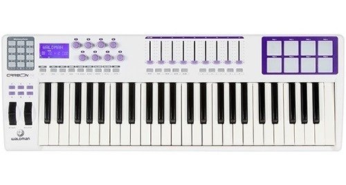 Teclado Controlador Profissional Midi Usb Carbon49 Waldman