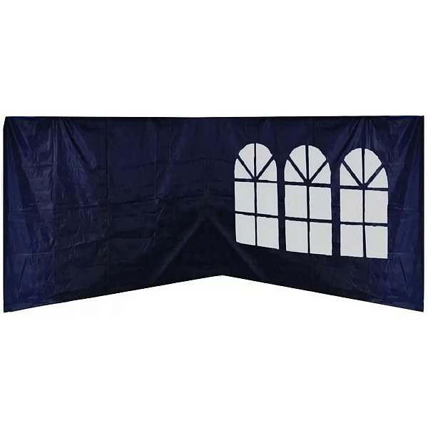 Kit 2 Parede Tenda Gazebo 3x3m Fechamento Lateral Azul
