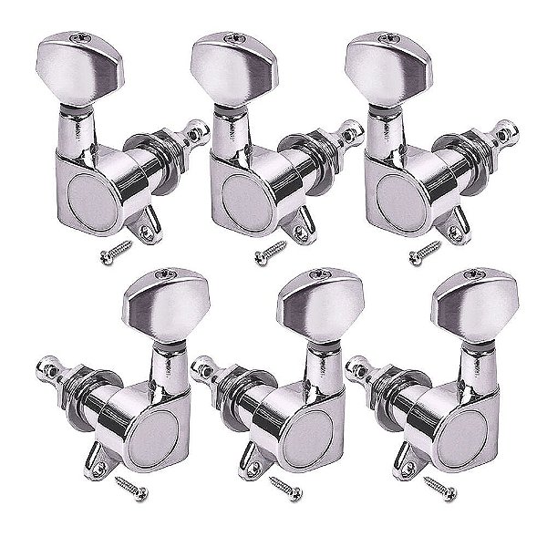 Tarraxa Para Guitarra Bindada Cromada 3x3 Spirit J07-CR-R3L3