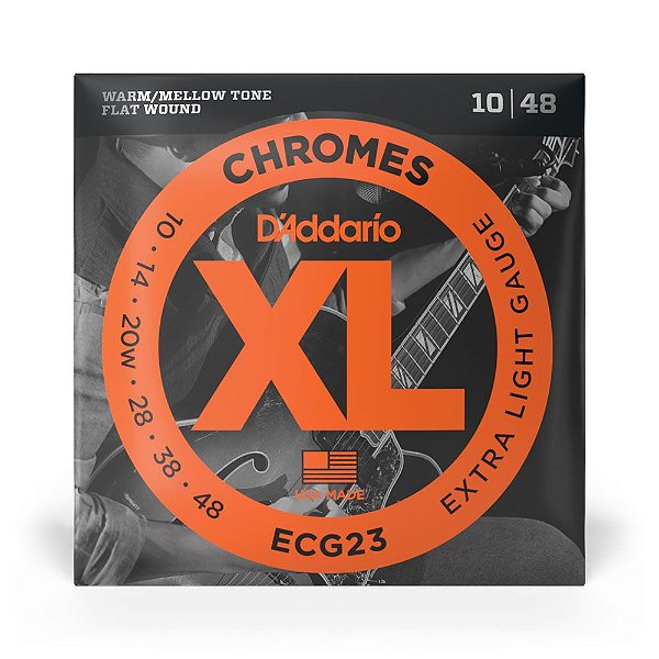 Encordoamento Guitarra 10-48 D Addario XL Chromes ECG23