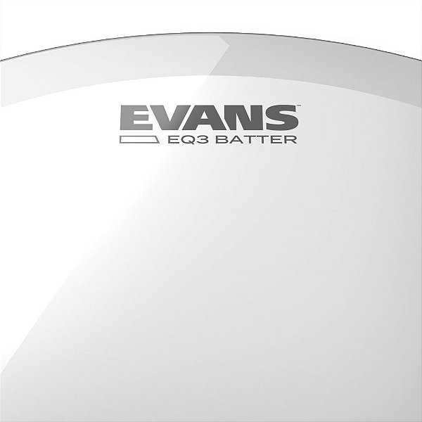 Pele para Bumbo EQ3 Transparente 20' Evans BD20GB3