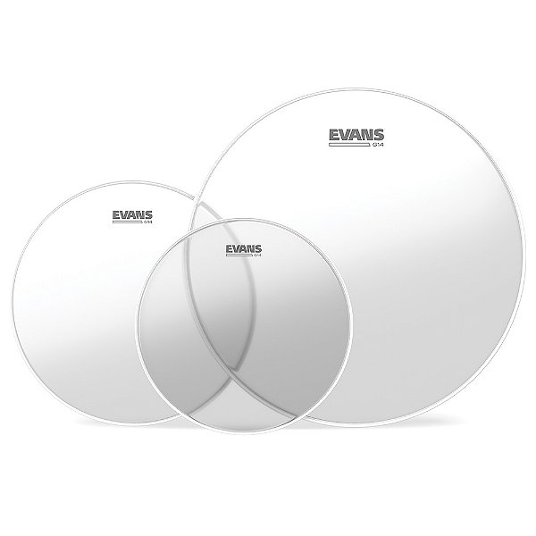 Kit De Peles Rock Evans G14 Transparente ETP-G14CLR-R