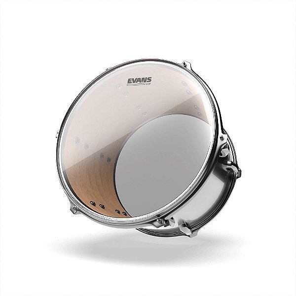 Pele Para Caixa E Tom G12 Transparente 08'' Evans TT08G12