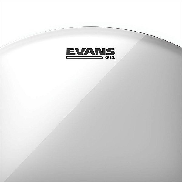 Pele Para Caixa E Tom G12 Transparente 12'' Evans TT12G12