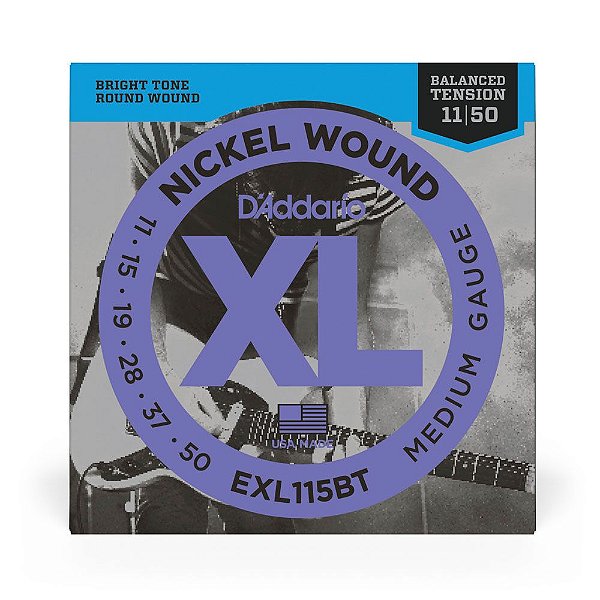 Encordoamento Guitarra 11-50 D Addario XL Nickel EXL115BT