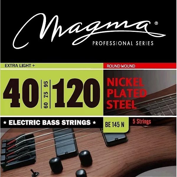 Encordoamento Baixo Profissional 0.40 5 Cordas Be145n Magma