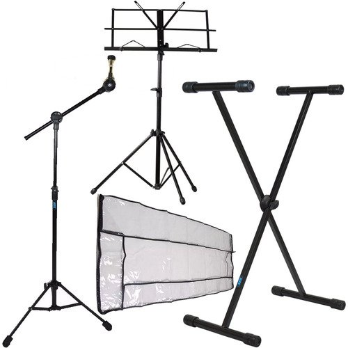 Kit Acessórios Para Teclado C/ Cobertura + Suporte Partitura
