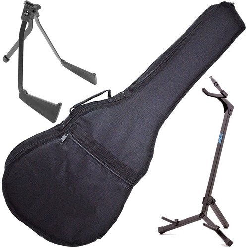 Kit Capa Acolchoada Violão C/ Suporte G3s + Suporte G6 Ask
