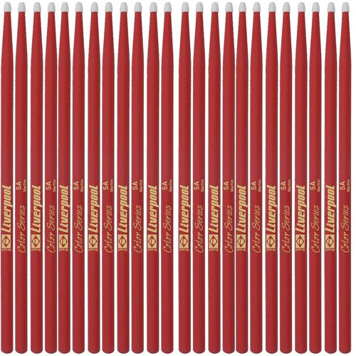 12 Pares De Baqueta Liverpool Dz5an 5a Color Ponta Nylon Lc