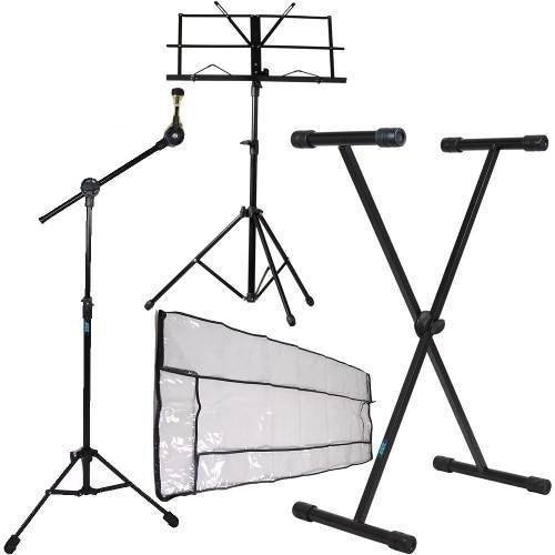 Kit Acessórios Para Teclado Musical C/ Cobertura + Suportes