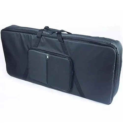 Capa Teclado Acolchoado 5/8 Bolso Duplo Super Luxo Nylon