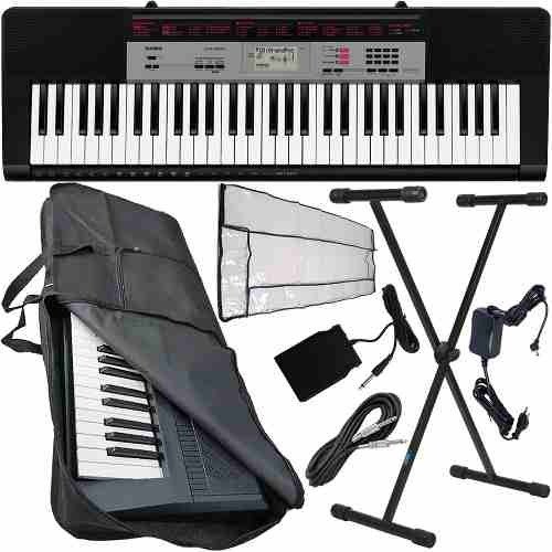 Kit Teclado Multi Funções Completo 61 Teclas Ctk1500 Casio