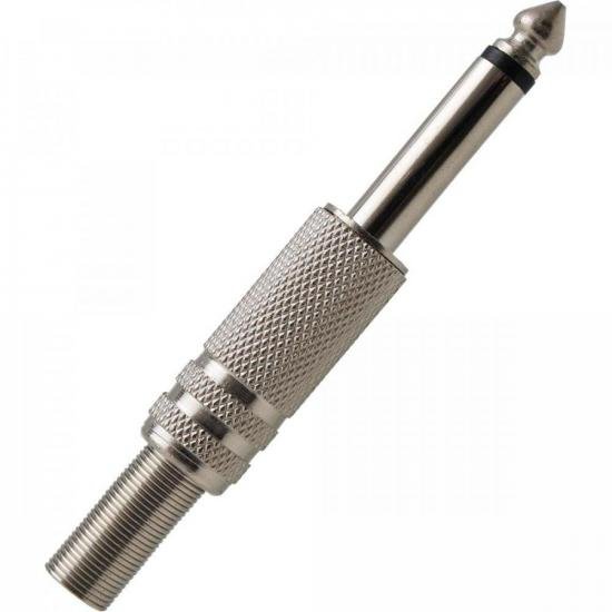 Plug P10 Mono Metal com Mola Niquelado PGPZ0004 Storm - PCT / 10