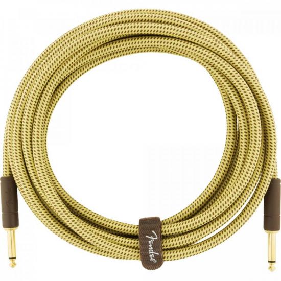 Cabo para Instrumentos P10 x P10 4,5m DELUXE SERIES Amarelo Tweed FENDER